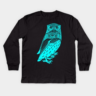 2 owls Kids Long Sleeve T-Shirt